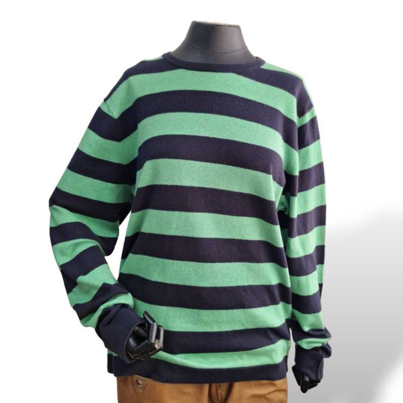 Blusa Tommy Hilfiger Listrada Verde-G Blusa Tommy Hilfiger Listrada Verde-G