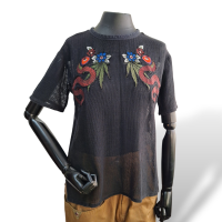 Blusa Sandro Embellished Preta-34