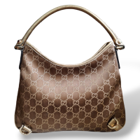Bolsa Gucci Abbey Monograma GG Dourada
