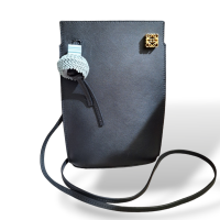 Bolsa Loewe Dice Pocket Couro Calfskin Preta