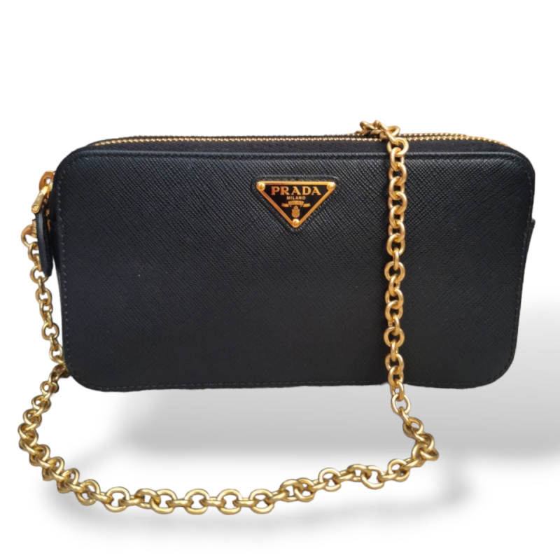 Bolsa Prada Couro Saffiano Crossbody Bolsa Prada Couro Saffiano Crossbody