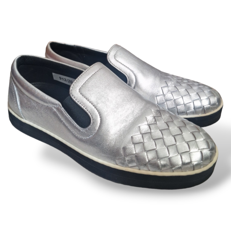 Slip on Bottega Veneta Prateado