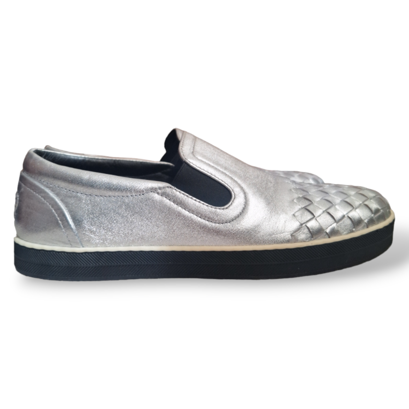 Slip on Bottega Veneta Prateado Slip on Bottega Veneta Prateado