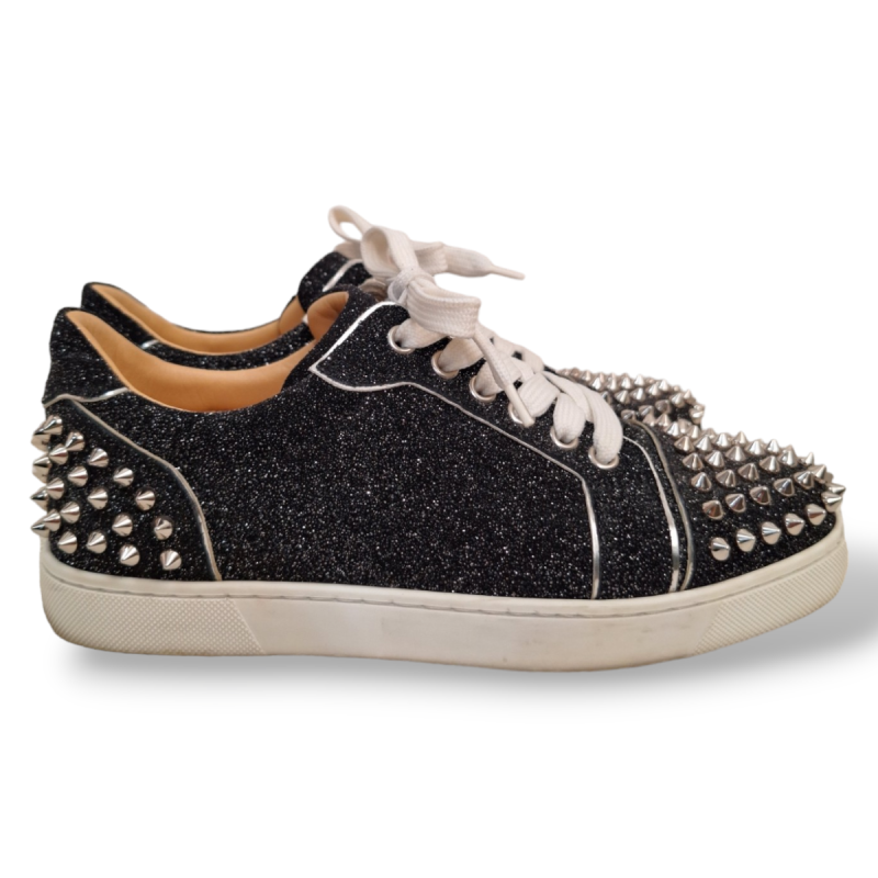 Tênis Christian Louboutin Spikes Vieira 2 Preto-36 Tênis Christian Louboutin Spikes Vieira 2 Preto-36