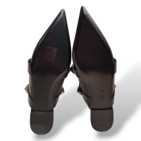 Sapatilha Valentino Garavani Roman Stud Preta com Ferragem Preta - 36