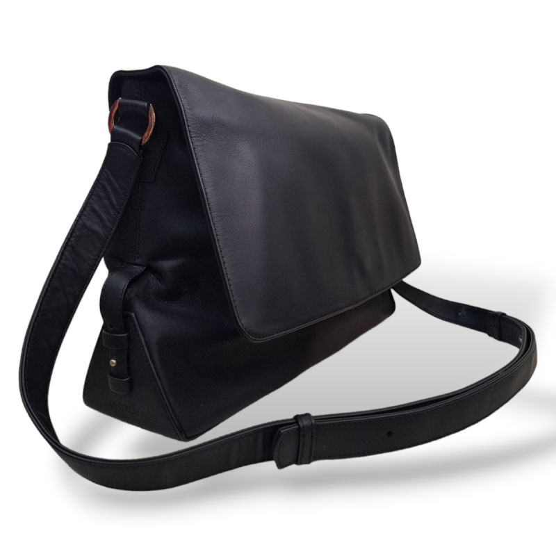 Bolsa Carteiro Montblanc Preta  Bolsa Carteiro Montblanc Preta