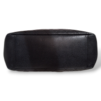 Bolsa Chanel Grand Shopping Preta Caviar com Ferragem Prata