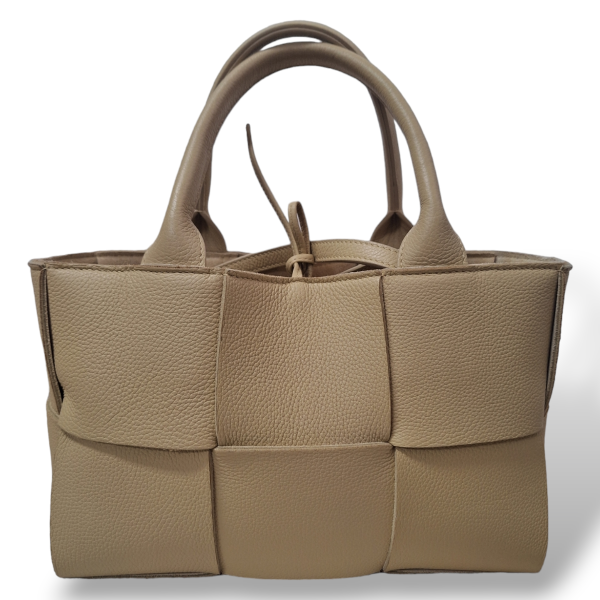 Bolsa Tote Bottega Veneta Arco Off White
