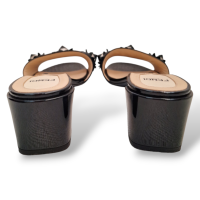 Mule Fendi Flowerland Preta - 35