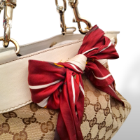 Bolsa Gucci Monograma Positano Tote Off White