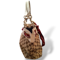 Bolsa Gucci Monograma Positano Tote Off White