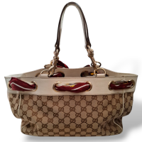 Bolsa Gucci Monograma Positano Tote Off White
