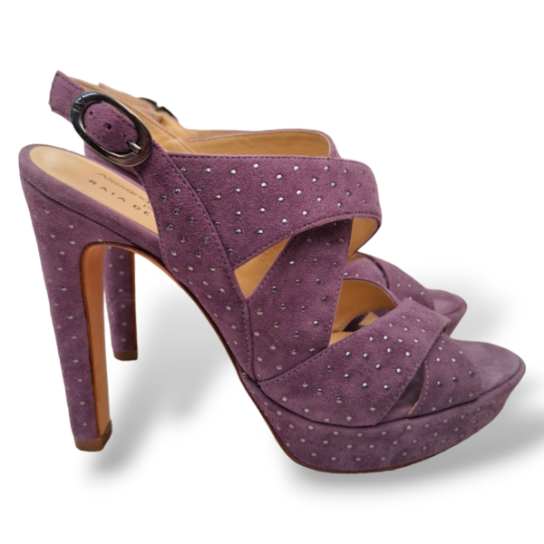 Sandália Alexandre Birman Roxa em Camurça- 34