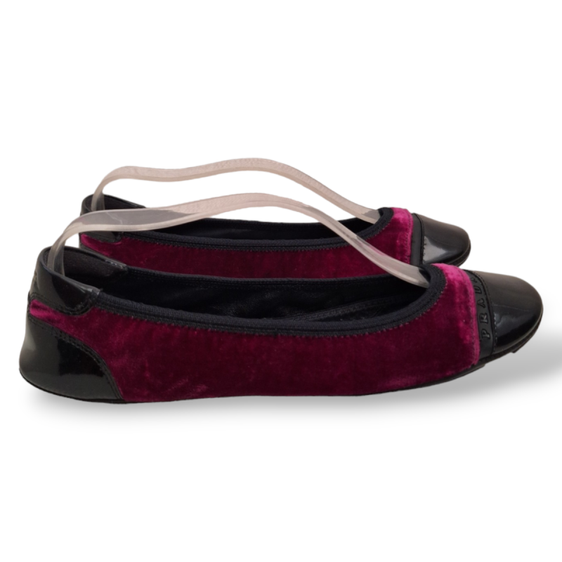 Sapatilha Prada Sport Veludo Roxo-35 Sapatilha Prada Sport Veludo Roxo-35