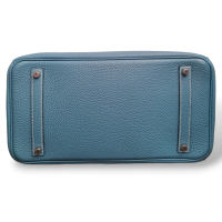 Bolsa Hermès Birkin 35 Blue Jean em Couro Togo e Ferragem Palladium