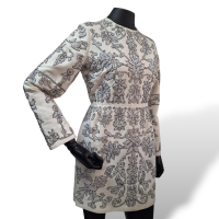 Vestido Valentino Bordado Off White com Bolso - 40