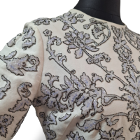 Vestido Valentino Bordado Off White com Bolso - 40