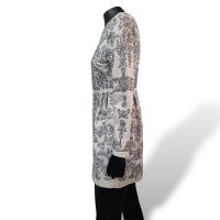 Vestido Valentino Bordado Off White com Bolso - 40