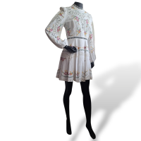Vestido Zimmermann Renda Bordado Branco - 36