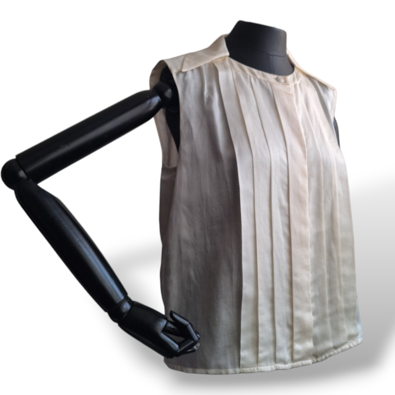 Blusa Regata Chanel Off-White-36  Blusa Regata Chanel Off-White-36