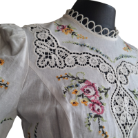 Vestido Zimmermann Renda Bordado Branco - 36