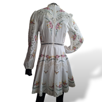 Vestido Zimmermann Renda Bordado Branco - 36