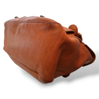 Bolsa Valentino Shoulder Vintage em Couro Laranja