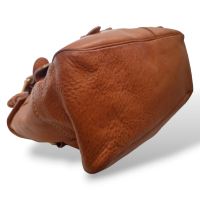 Bolsa Valentino Shoulder Vintage em Couro Laranja