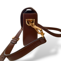 Bolsa Gucci Horsebit 1955 Mini Monograma com Alça Web Extra