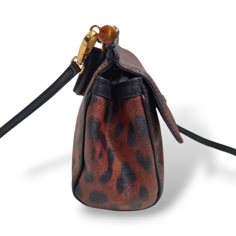 Bolsa Dolce & Gabbana Sicily Couro Leopard Bolsa Dolce & Gabbana Sicily Couro Leopard