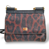 Bolsa Dolce & Gabbana Sicily Couro Leopard