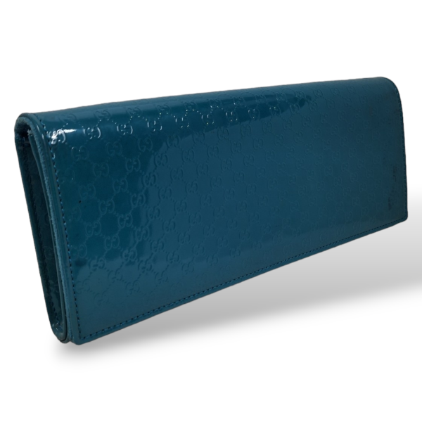 Clutch Gucci Broadway Verniz Azul 