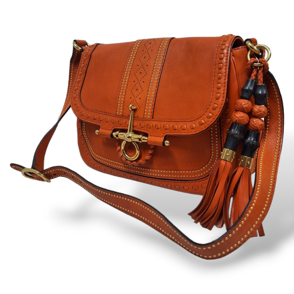 Bolsa Gucci Snaffle Laranja