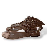 Rasteira Valentino Rockstud Rose Metalizada - 34