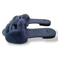 Slide Fendi Baguette Azul