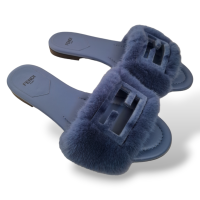 Slide Fendi Baguette Azul