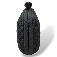 Clutch Bottega Veneta Elongated Knot Cetim Verde