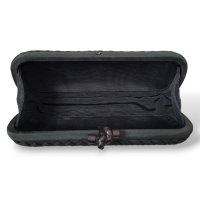 Clutch Bottega Veneta Elongated Knot Cetim Verde