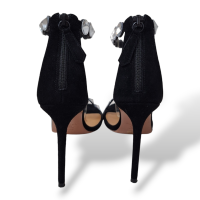 Sandália Aquazzura Maxi Tequila com Cristais Preta - 36