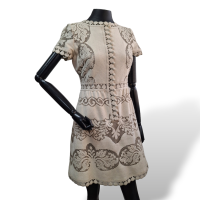 Vestido Valentino Embellished Bege - 40
