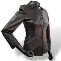 Camisa de Couro Salvatore Ferragamo Preta