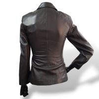 Camisa de Couro Salvatore Ferragamo Preta