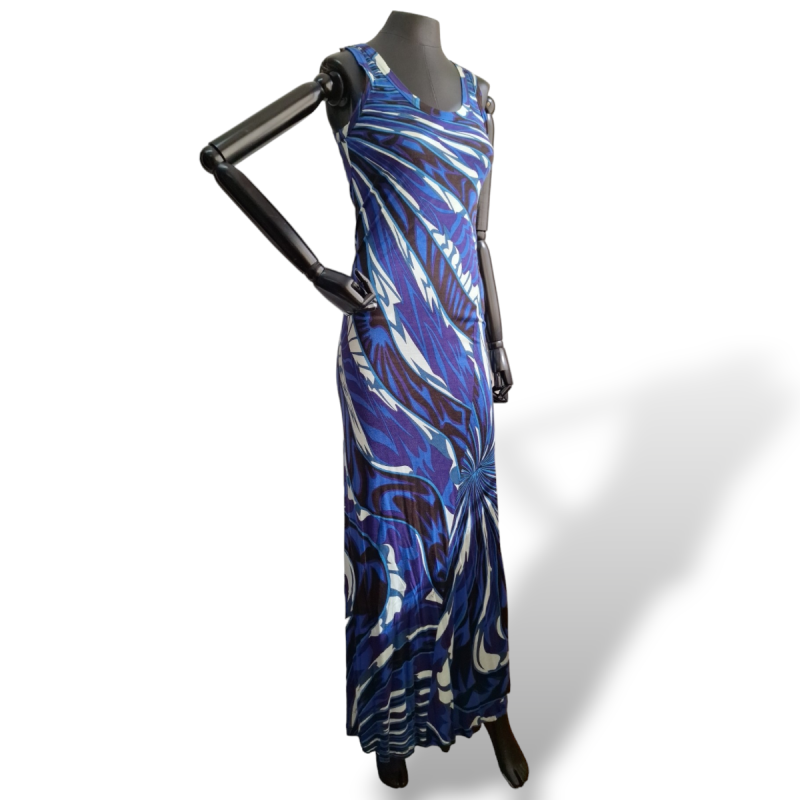 Vestido Emilio Pucci Estampado Azul - 36 Vestido Emilio Pucci Estampado Azul - 36