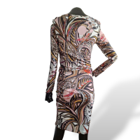 Vestido Emilio Pucci Seda Estampado Rosa - 34