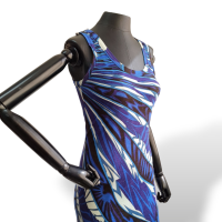 Vestido Emilio Pucci Estampado Azul - 36