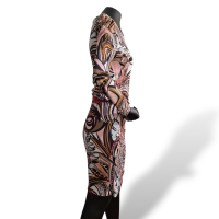 Vestido Emilio Pucci Seda Estampado Rosa - 34
