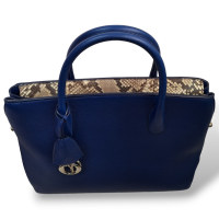 Bolsa Christian Dior Azul com Detalhe em Phyton