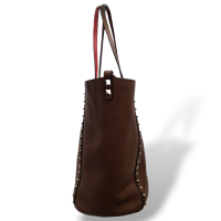 Bolsa Valentino Tote Rockstud Caramelo 