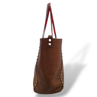 Bolsa Valentino Tote Rockstud Caramelo 