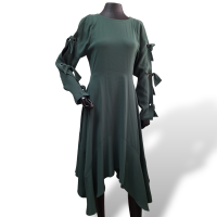 Vestido BCBG Max Azria Verde com Ilhós - 36